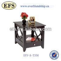 high quality and innovated design  latest end table hand carved sofa tables, unfinished wood sofa table,side table (EFS-190801)